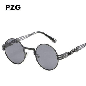 Planet Gates C06 / Multi PZG New Design Punk Style Round Lenses Polarized Sungalsses Women  Men Fashion Sun glasses Retro Trend Metal Frame Eyewear