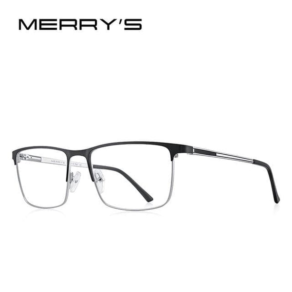 Planet Gates C08 Silver Men Titanium Glasses Frame Ultralight Square Eye Myopia Prescription Eyeglasses Male Half Optical Frame S2014