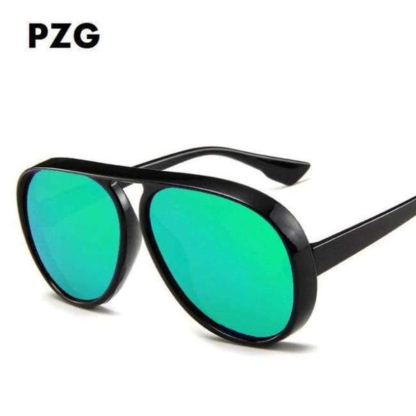 Planet Gates C09 / T034-15980 PZG Unisex Sports oversized Pilot Sunglasses Women Men Unisex UV400 Sun Glasses Mirrored Pilot Eyewear Female Driving Goggles