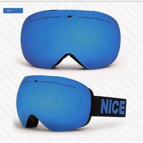 Planet Gates C1-1 2017 New Winter Ski Goggles Double Lens UV400 Anti-fog Big Ski Mask Glasses Skiing Men Women Snow Snowboard Eyewear Large Brands