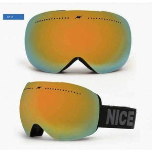 Planet Gates C1-2 2017 New Winter Ski Goggles Double Lens UV400 Anti-fog Big Ski Mask Glasses Skiing Men Women Snow Snowboard Eyewear Large Brands