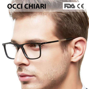 Planet Gates C1 black brown OCCI CHIARI Glasses Frame Eyeglasses Frames Men Gafas Acetate Male Fashionable Spectacle Frames Optical Glasses Black W-COSCO