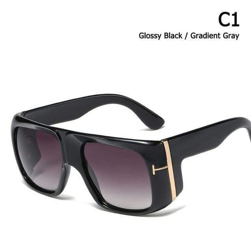 Planet Gates C1 Black / UV400 Fashion Oversized Shield GINO Style Gradient Sunglasses Cool Men T Metal Gradient Sun Glasses Oculos De Sol 95208