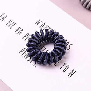Elastic Knit Telephone Wire Hair Bands Girl Woman Hair Accessories Rubber Band Headwear Hair Rope Spiral Shape Hair Ties