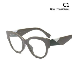 Planet Gates C1 JackJad 2018 Fashion Women Vintage Cat Eye Style Plain Glasses Classic Brand Design Eyewear Frame Glasses Oculos De Grau 92161