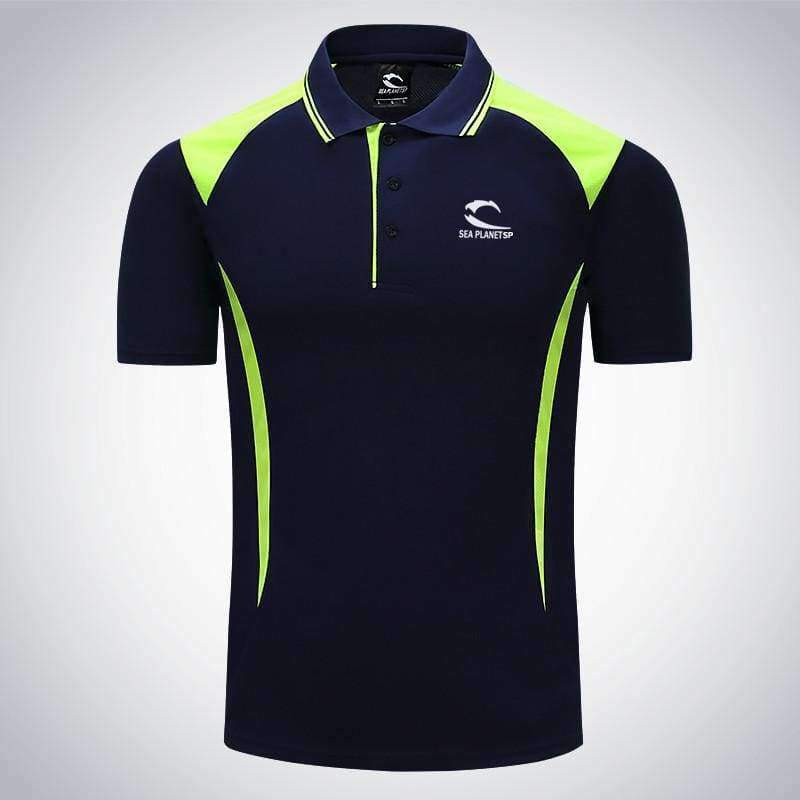 Planet Gates C1 / M Men Tennis clothing solid male Fitness Run jogging Outdoor sports badminton T-shirt Short Sleeve breathable polo shirt