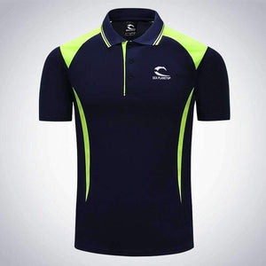 Planet Gates C1 / M Men Tennis clothing solid male Fitness Run jogging Outdoor sports badminton T-shirt Short Sleeve breathable polo shirt