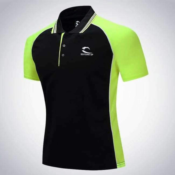 Planet Gates C1 / M Men Tennis clothing solid male Fitness Run jogging Outdoor sports badminton T-shirt Short Sleeve breathable polo shirt
