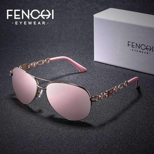 Planet Gates C1 pink FENCHI Sunglasses Women Driving Pilot Classic Vintage Eyewear Sunglasses High Quality Metal Brand Designer Glasses UV400