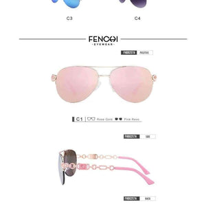 Planet Gates C1 pink FENCHI Sunglasses Women Driving Pilot Classic Vintage Eyewear Sunglasses High Quality Metal Brand Designer Glasses UV400