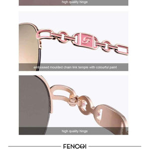 Planet Gates C1 pink FENCHI Sunglasses Women Driving Pilot Classic Vintage Eyewear Sunglasses High Quality Metal Brand Designer Glasses UV400