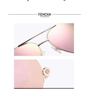 Planet Gates C1 pink FENCHI Sunglasses Women Driving Pilot Classic Vintage Eyewear Sunglasses High Quality Metal Brand Designer Glasses UV400