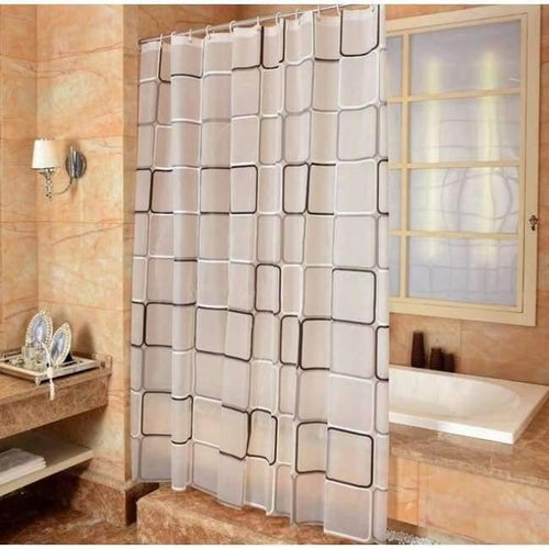 Geometric Pattern Bathroom Curtain PEVA Eco-friendly Waterproof Moldproof Plastic Shower Curtains Bath Room Products More Size - Planet Gates