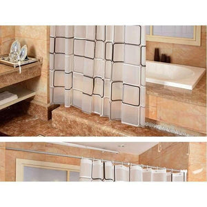 Planet Gates C1 / W80xH180cm Geometric Pattern Bathroom Curtain PEVA Eco-friendly Waterproof Moldproof Plastic Shower Curtains Bath Room Products More Size