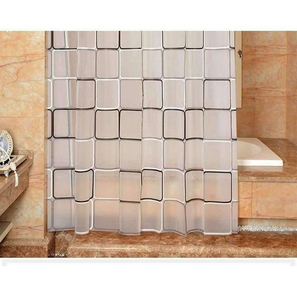 Planet Gates C1 / W80xH180cm Geometric Pattern Bathroom Curtain PEVA Eco-friendly Waterproof Moldproof Plastic Shower Curtains Bath Room Products More Size