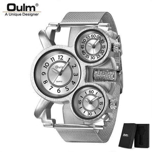 Planet Gates C1(with box) Men's Watches Casual Quartz Watch Men Three Dial Outdoor Sports Leather Watch relogio masculino