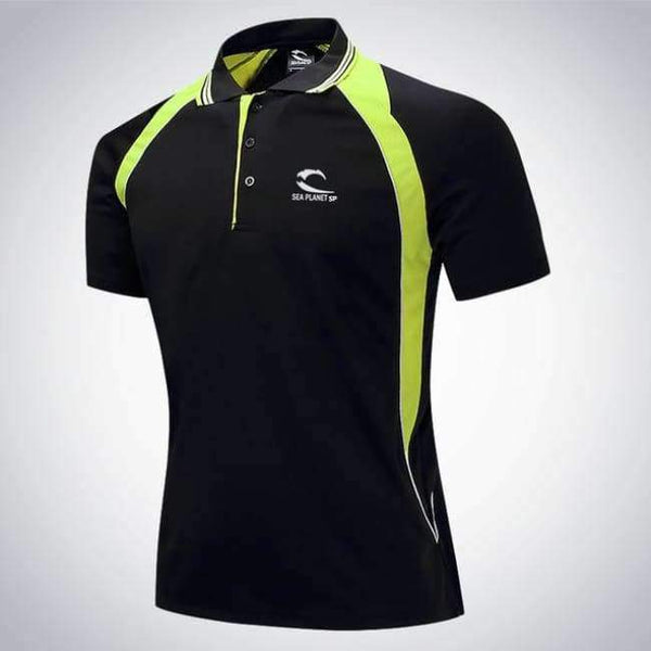 Planet Gates C10 / XL Tennis clothing male Run jogging Outdoor sports workout badminton Quick-dry t shirt Short Sleeve Table tennis polo clothes