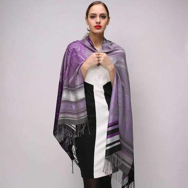 Planet Gates C12 / 180x70cm Winter Scarf Women Silver pashmina Jacquard Wraps shawl Echarpes Femme Long scarves pashmina cachecol feminino inverno