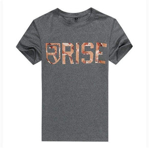 Mens Short Sleeve Cotton T-shirt Male Casual Fashion Printed T Shirt Gyms Fitness Bodybuilding Workout Brand Tees Tops Apparel