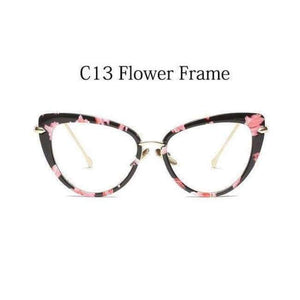 Planet Gates C13 Flower Frame eye glasses frames for women cat eye Glasses frame clear lens Women eyeglasses frames vintage transparent eyewear glasses TR90