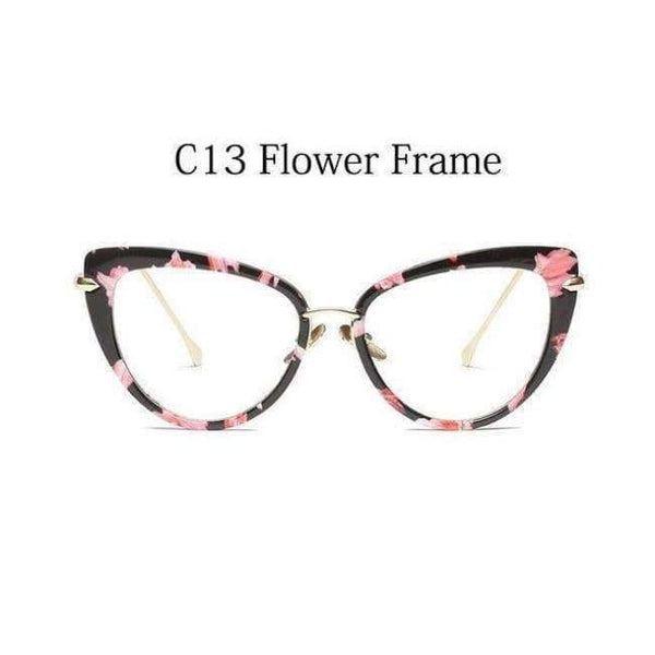 Planet Gates C13 Flower Frame eye glasses frames for women cat eye Glasses frame clear lens Women eyeglasses frames vintage transparent eyewear glasses TR90