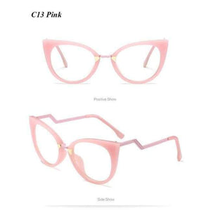 Planet Gates C13 mimiyou Fashion High-Quality Cat Eye Glasses Frame Women Optical Eyewear Lady Eyeglasses Frame Clear UV400 Brand Designer oculos