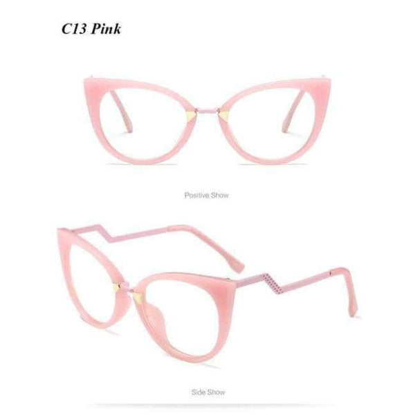 Planet Gates C13 mimiyou Fashion High-Quality Cat Eye Glasses Frame Women Optical Eyewear Lady Eyeglasses Frame Clear UV400 Brand Designer oculos