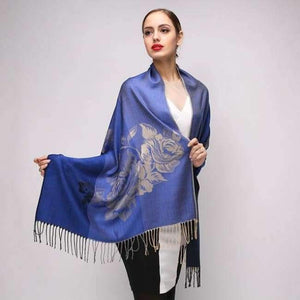 Planet Gates C14 / 180x70cm Winter Scarf Women Silver pashmina Jacquard Wraps shawl Echarpes Femme Long scarves pashmina cachecol feminino inverno