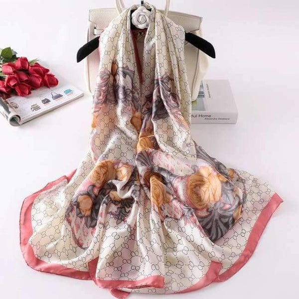 Summer women scarves soft long print silk scarves lady shawl and wrap designer pashmina bandana beach stoles hijab