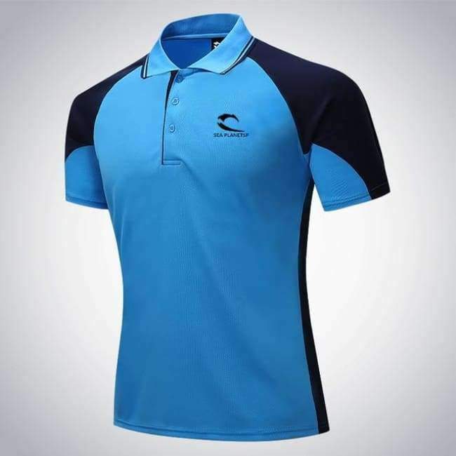 Planet Gates Men Tennis clothing male Fitness Run jogging Outdoor sport workout badminton T-shirt Short Sleeve breathable polo shirt