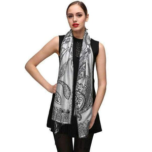Planet Gates C15 / 180x70cm Winter Scarf Women Silver pashmina Jacquard Wraps shawl Echarpes Femme Long scarves pashmina cachecol feminino inverno