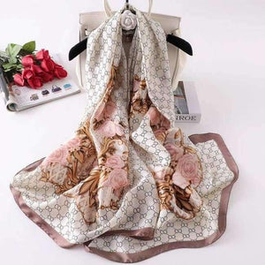 Summer women scarves soft long print silk scarves lady shawl and wrap designer pashmina bandana beach stoles hijab