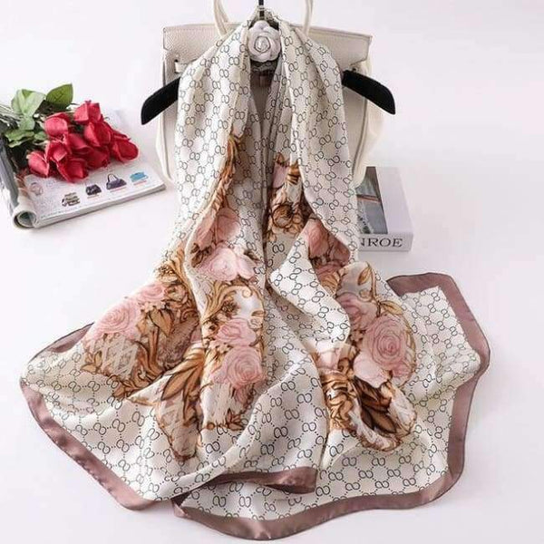 Summer women scarves soft long print silk scarves lady shawl and wrap designer pashmina bandana beach stoles hijab