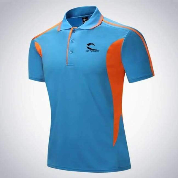 Planet Gates C15 / XL Tennis clothing male Run jogging Outdoor sports workout badminton Quick-dry t shirt Short Sleeve Table tennis polo clothes