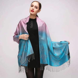 Planet Gates C16 / 180x70cm Winter Scarf Women Silver pashmina Jacquard Wraps shawl Echarpes Femme Long scarves pashmina cachecol feminino inverno