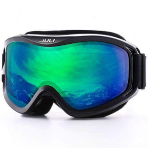 Planet Gates C17 BLACK REVO GREEN / China Ski Goggles,Winter Snow Sports Snowboard with Anti-fog Double Lens ski mask glasses skiing men women snow snowboard goggles