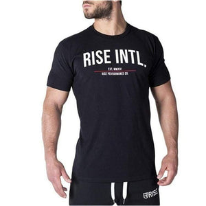 Mens Short Sleeve Cotton T-shirt Summer Casual Slim O-Neck T Shirt Man Jogger Gyms Fitness Bodybuilding Tees Tops Brand Clothing