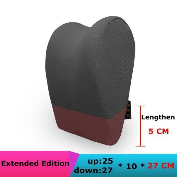 Planet Gates C1L-Dark Grey 1PCS Car Headrest Neck Pillow for seat chair in auto Memory Foam cotton mesh cushion Fabric Cover soft Head rest travel support