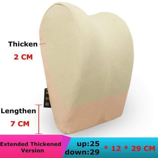 Planet Gates C1LT-Beige 1PCS Car Headrest Neck Pillow for seat chair in auto Memory Foam cotton mesh cushion Fabric Cover soft Head rest travel support