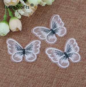 Planet Gates C2 10Pcs 10/12 pcs   Lace Butterfly  Multi-Color Cloth Embroidery Patch  Sew On Polyester DIY Patch  L0919