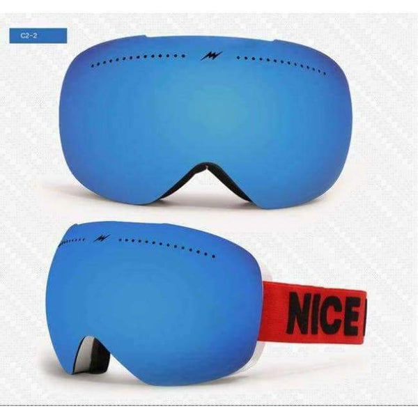 Planet Gates C2-2 2017 New Winter Ski Goggles Double Lens UV400 Anti-fog Big Ski Mask Glasses Skiing Men Women Snow Snowboard Eyewear Large Brands