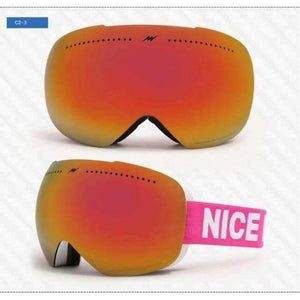 Planet Gates C2-3 2017 New Winter Ski Goggles Double Lens UV400 Anti-fog Big Ski Mask Glasses Skiing Men Women Snow Snowboard Eyewear Large Brands