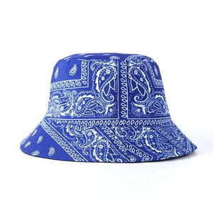 Planet Gates C2 blue Unisex Pattern Cotton Bucket Hat Men Women Cotton Double-Sided Sun Cap Summer Panama Fashion Fold Sun Fishing Fisherman Hats