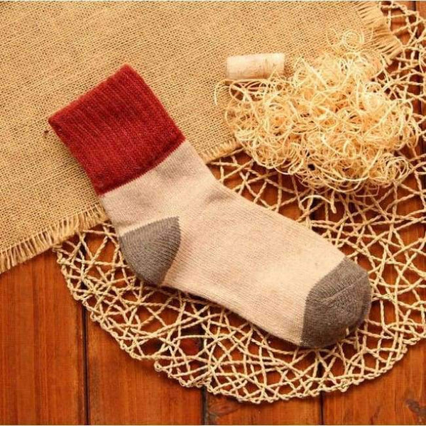 Planet Gates c2 / China / Free Size Quality winter vintage thicken warm rabbit wool women socks female fashion patchwork retro thermal cotton socks 5pairs/lot