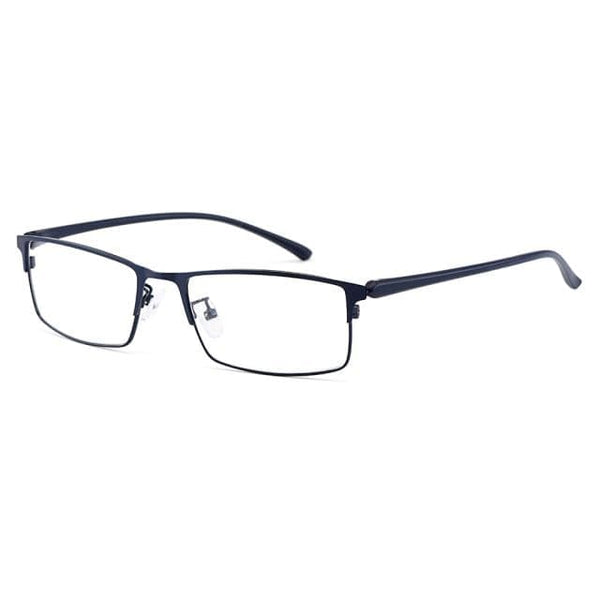 Planet Gates C2 Dark Blue Optical Men Titanium Alloy Eyeglasses Frame for Men Eyewear Flexible Temple Legs IP Electroplating Alloy Material Y2529