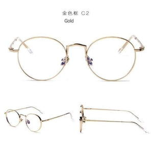 Planet Gates C2 Gold JackJad 2018 New Fashion Men Women Round Metal Liberty Plain Glasses Brand Design Eyewear Frame Glasses Frame Oculos De Grau