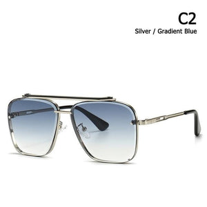 Planet Gates C2 Silver Blue / UV400 Fashion Classic Mach Six Style Gradient Sunglasses Cool Men Vintage Brand Design Sun Glasses Oculos De Sol 2A102