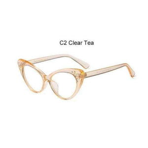 Planet Gates C2 Tea 2018 cat eye glasses frame women Vintage transparent Rhinestone eyewear frames luxury clear Pink nerd fashion eyeglasses oculos