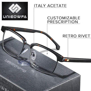 Planet Gates C2 Tortoise Gray Europe High end Italy Acetate Optical Eyeglasses Frame Retro Optical Prescription Glasses Frame Men Myopia Clear Eyewear Frame