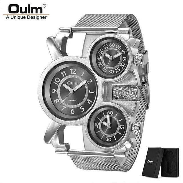 Planet Gates C2(with box) Men's Watches Casual Quartz Watch Men Three Dial Outdoor Sports Leather Watch relogio masculino